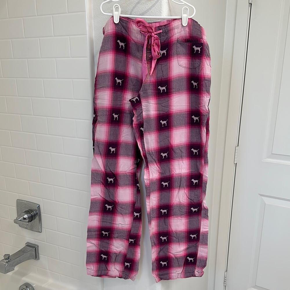PINK Victoria's Secret Pink and Purple Pajama Set